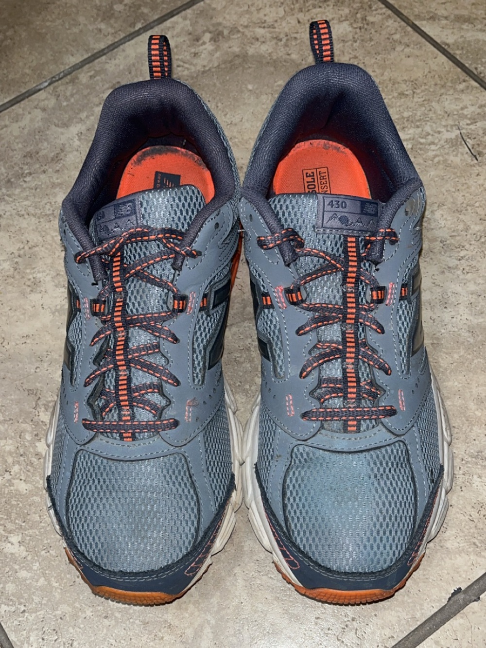 New Balance 430 V1 Mens Gray And Orange Size 9 Athletic
Running Shoes M430LG1